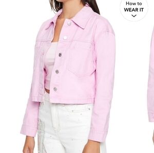 F21 twill jacket Sz S